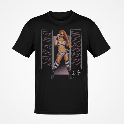 Jakara Jackson Pose Black T-shirt