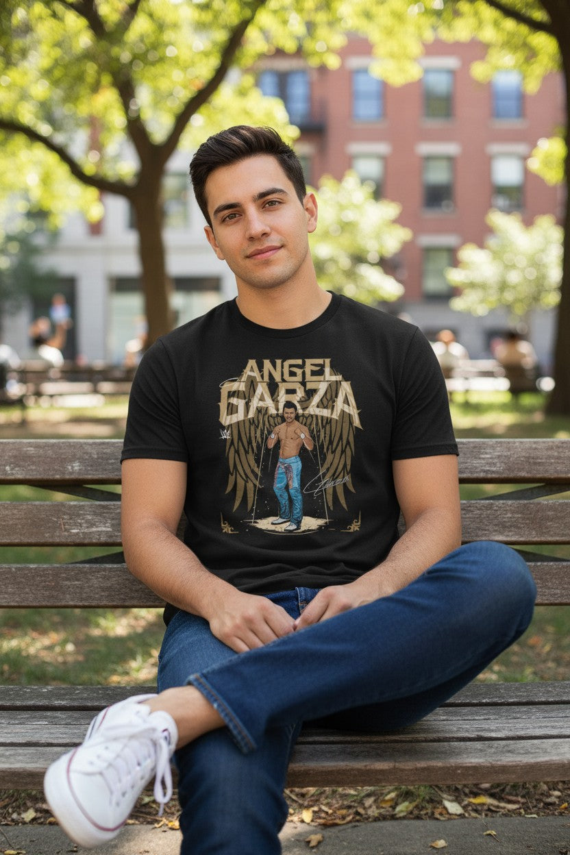 Angel Garza Wings Black T-shirt