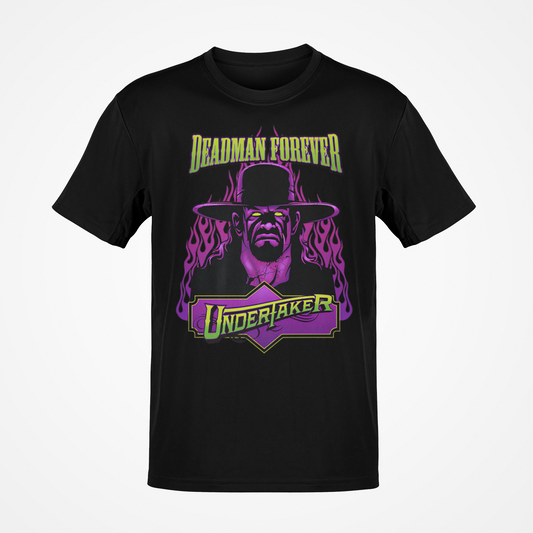 Undertaker Deadman Forever Neon Green Purple T-shirt