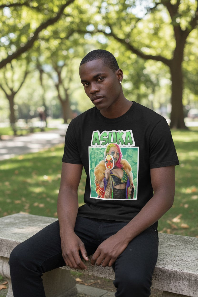 Asuka Green Logo Mask T-shirt