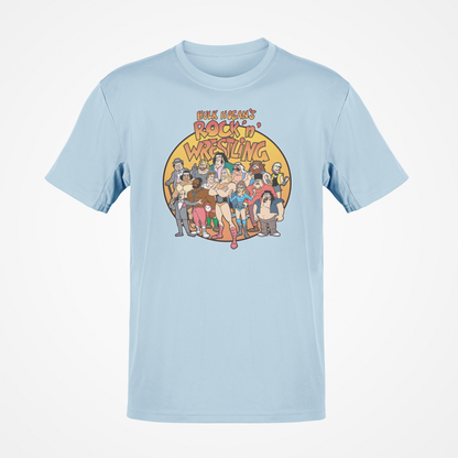 Hulk Hogan Rock N Wrestling Light Blue T-shirt