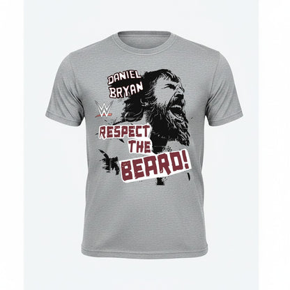 Daniel Bryan Yelling Respect the Beard WWE Mens T-shirt