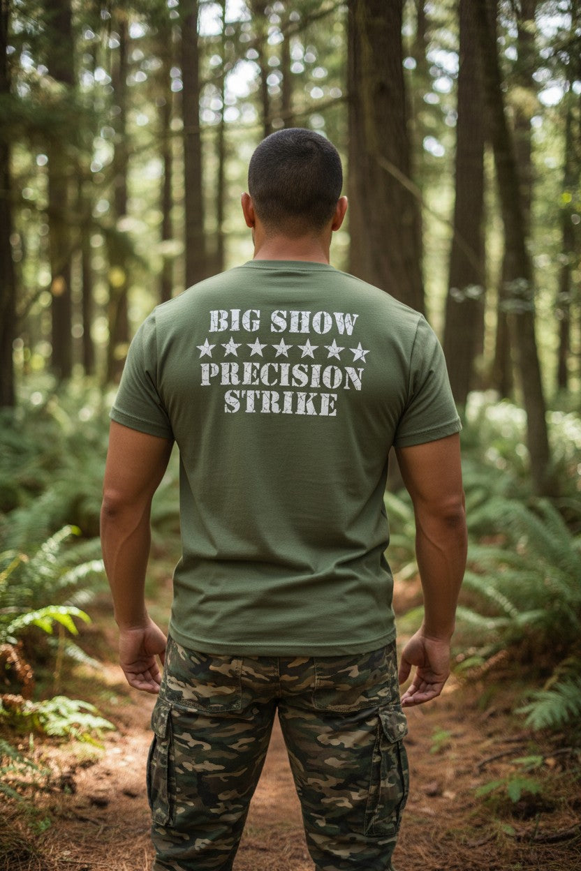 Big Show WMD Precision Strike Miltary Green T-shirt
