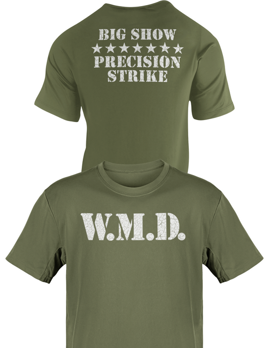 Big Show WMD Precision Strike Miltary Green T-shirt