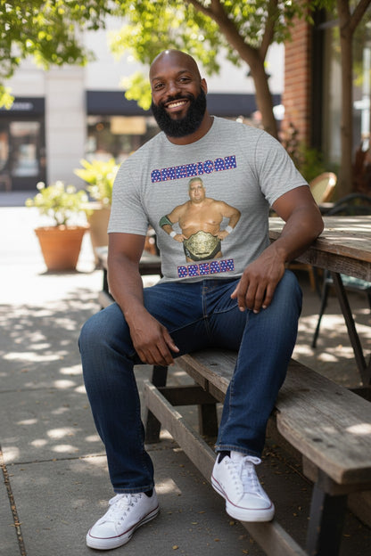 Dusty Rhodes The American Dream Champ Grey T-shirt
