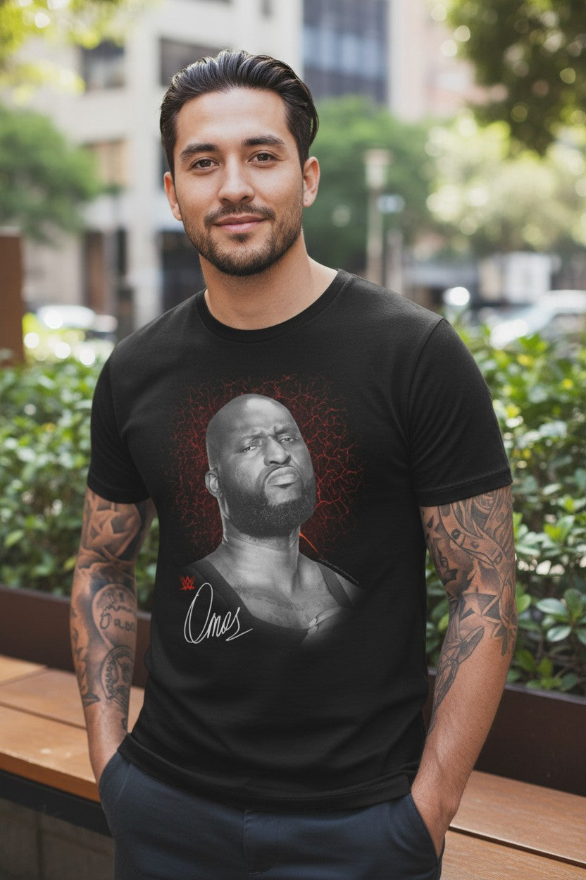 Omos Red Lightning Black T-shirt