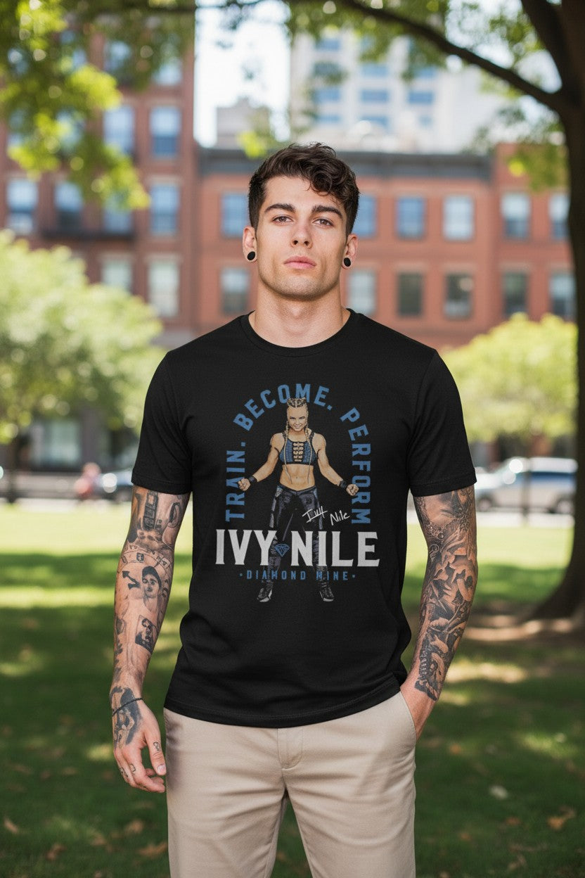 Ivy Nile Train Become Perform Black T-shirt