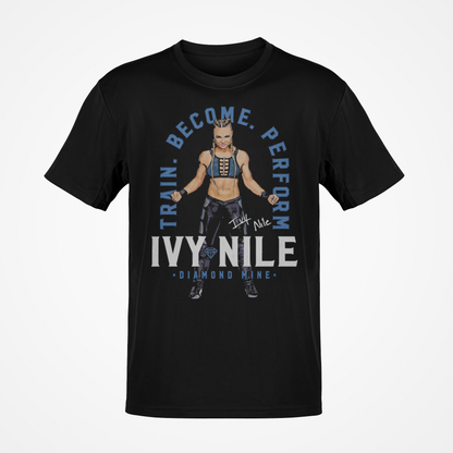 Ivy Nile Train Become Perform Black T-shirt