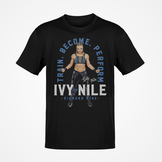 Ivy Nile Train Become Perform Black T-shirt