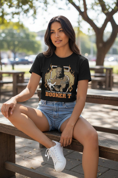 Booker T Signature 5 Time Black T-shirt