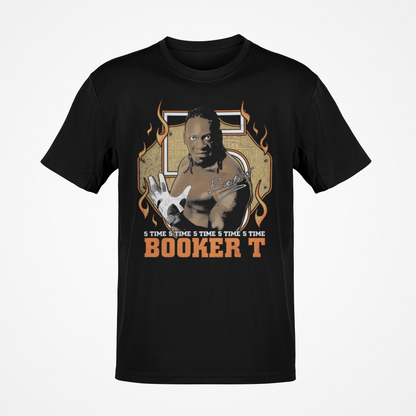 Booker T Signature 5 Time Black T-shirt