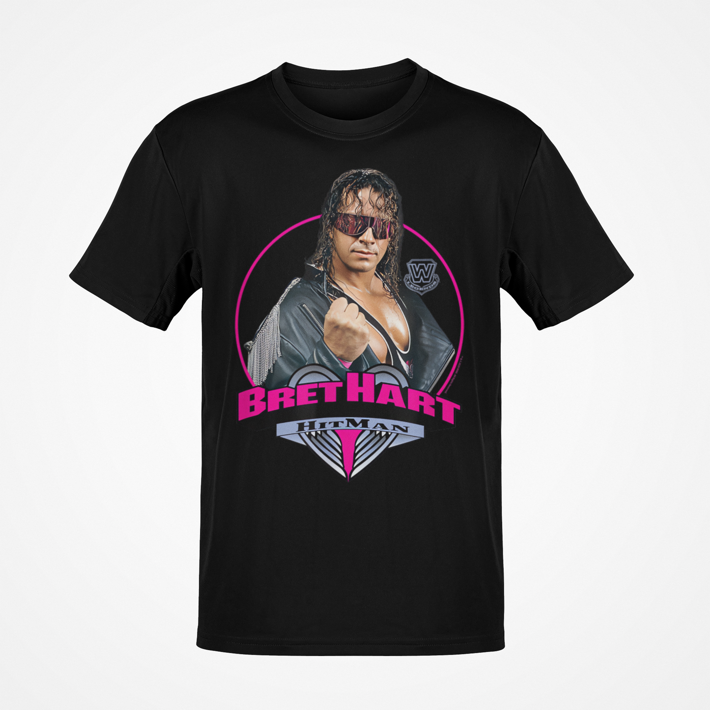 Bret Hart The Hitman Legends WWE Black T-shirt