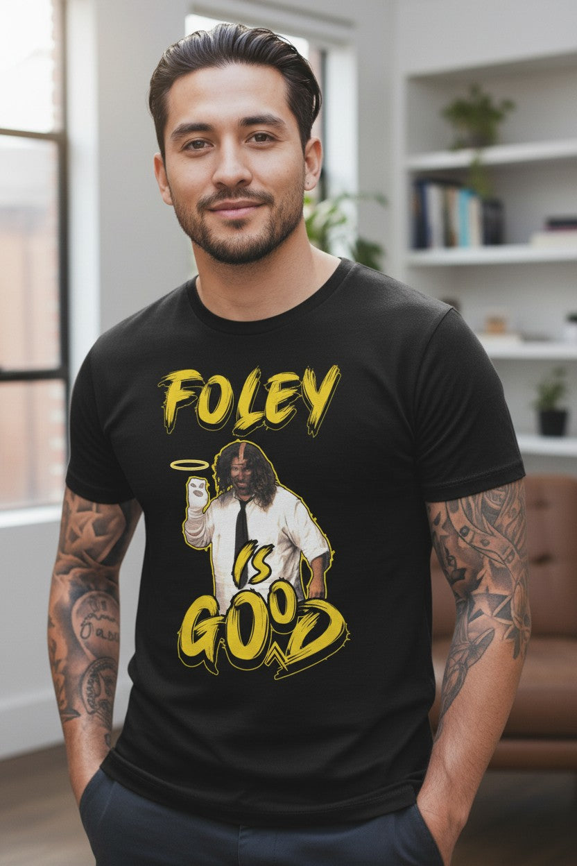 Mick Foley Is Good Mankind Mens Black T-shirt