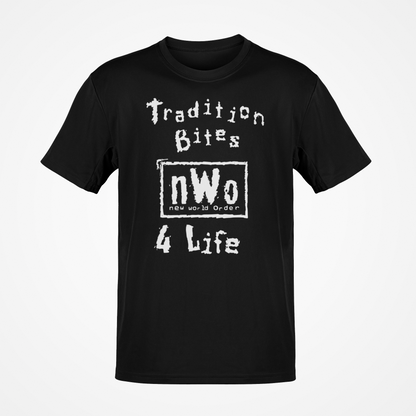 nWo New World Order Tradition Bites Mens Black T-shirt