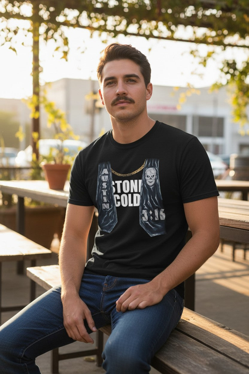 Stone Cold Steve Austin Mock Vest T-shirt