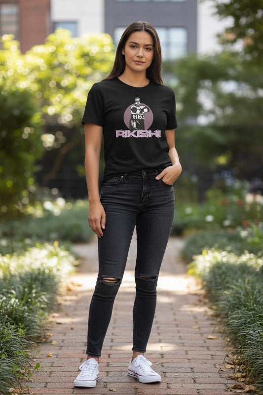 Rikishi Purple Pose Black T-shirt
