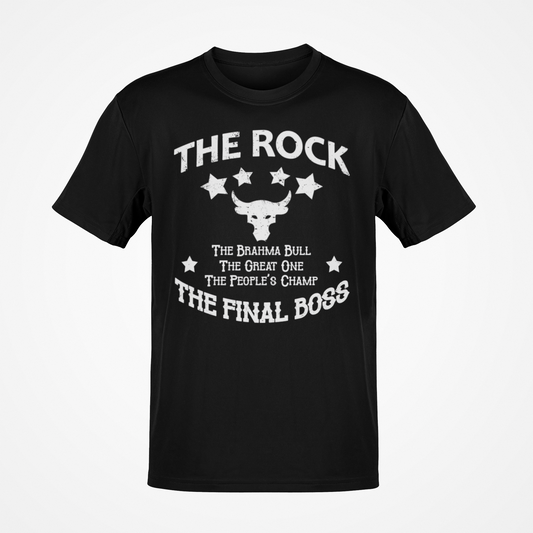 The Rock Brahma Bull Great One Peoples Champ Final Boss T-shirt
