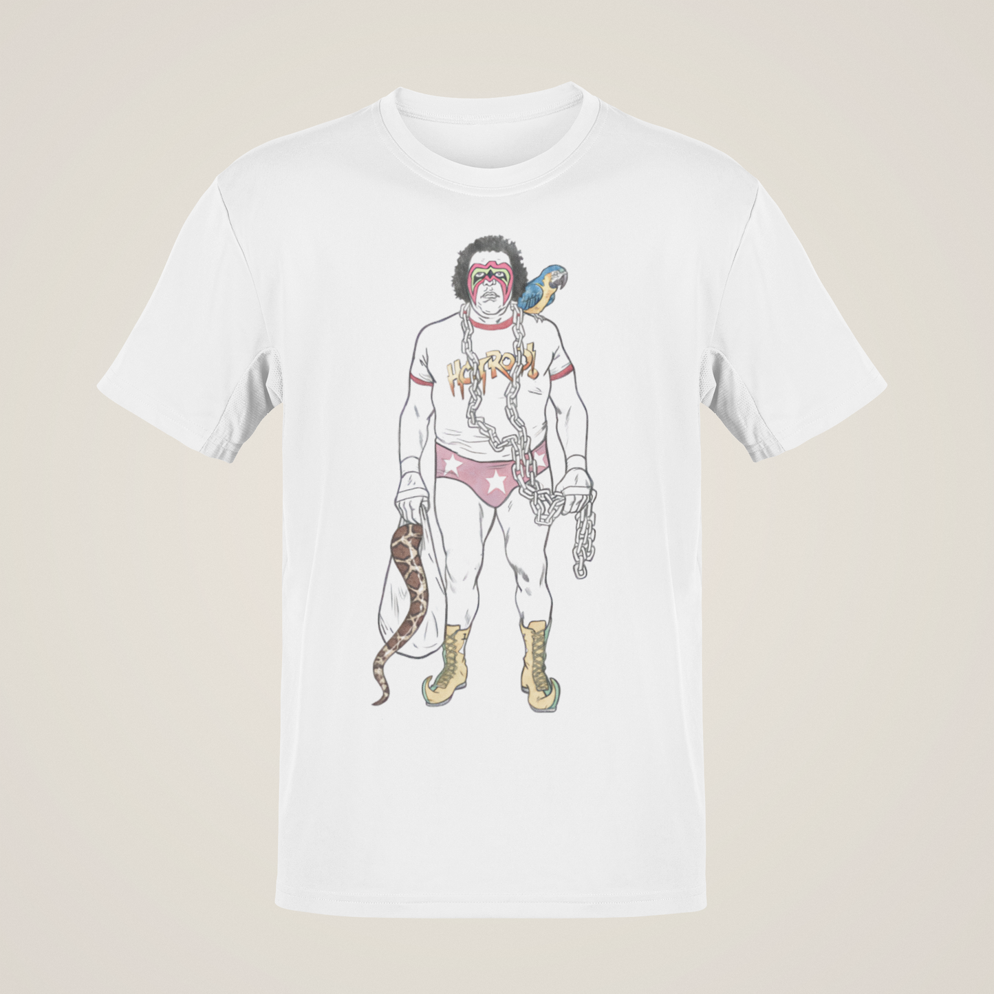 Rowdy Macho Warrior Giant Snake Junkyard Sheik Koko T-shirt