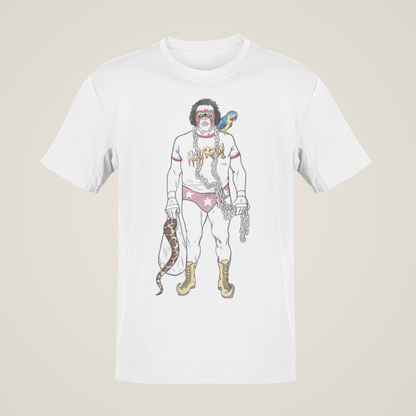Rowdy Macho Warrior Giant Snake Junkyard Sheik Koko T-shirt