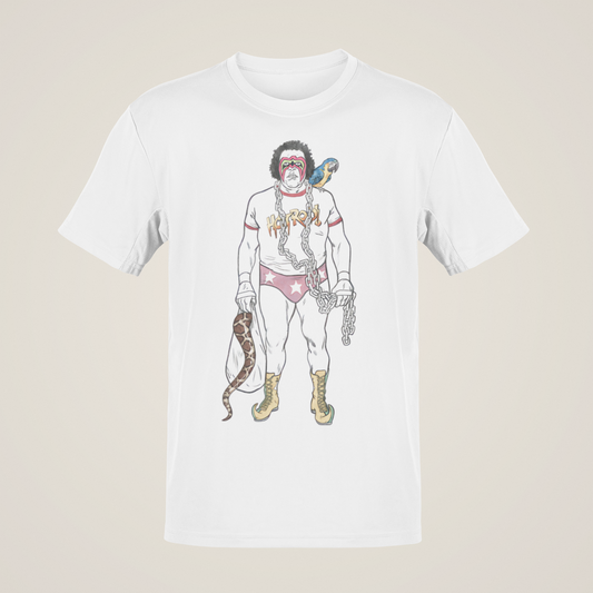 Rowdy Macho Warrior Giant Snake Junkyard Sheik Koko T-shirt