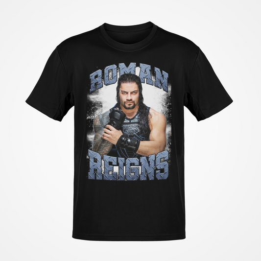 Roman Reigns Locked and Loaded Mens Black T-shirt