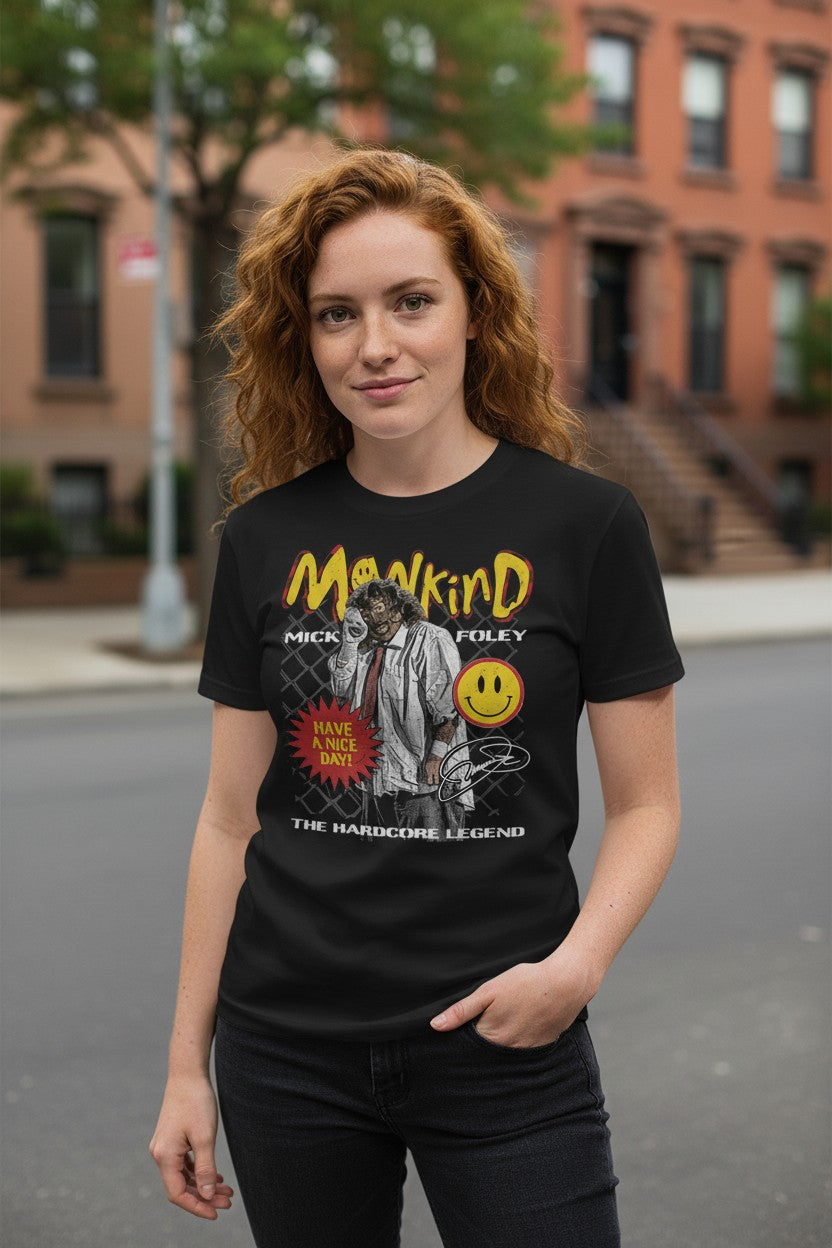 Mankind Mick Foley Hardcore Legend T-shirt