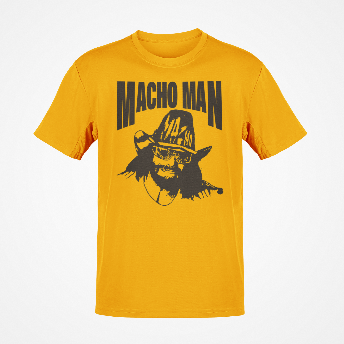 Macho Man Randy Savage Big Yellow Hat T-shirt