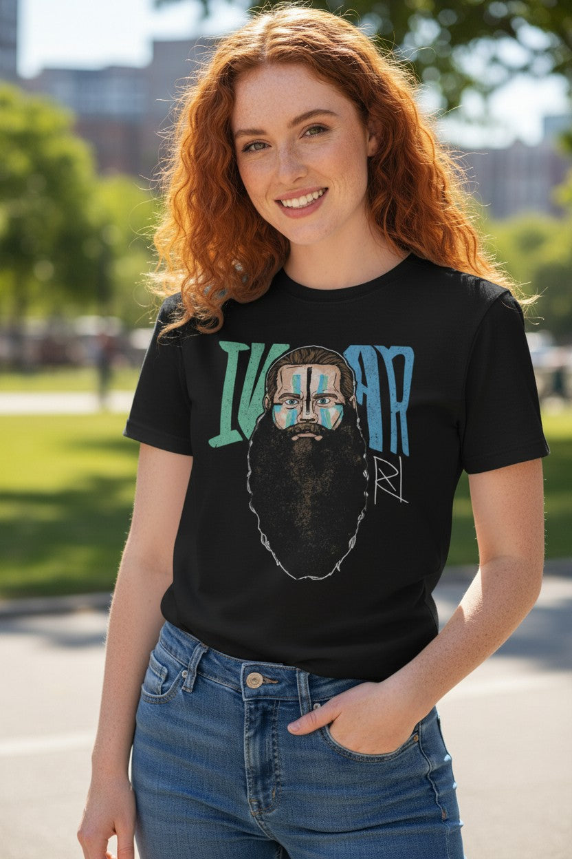 Ivar Big Beard Black T-shirt