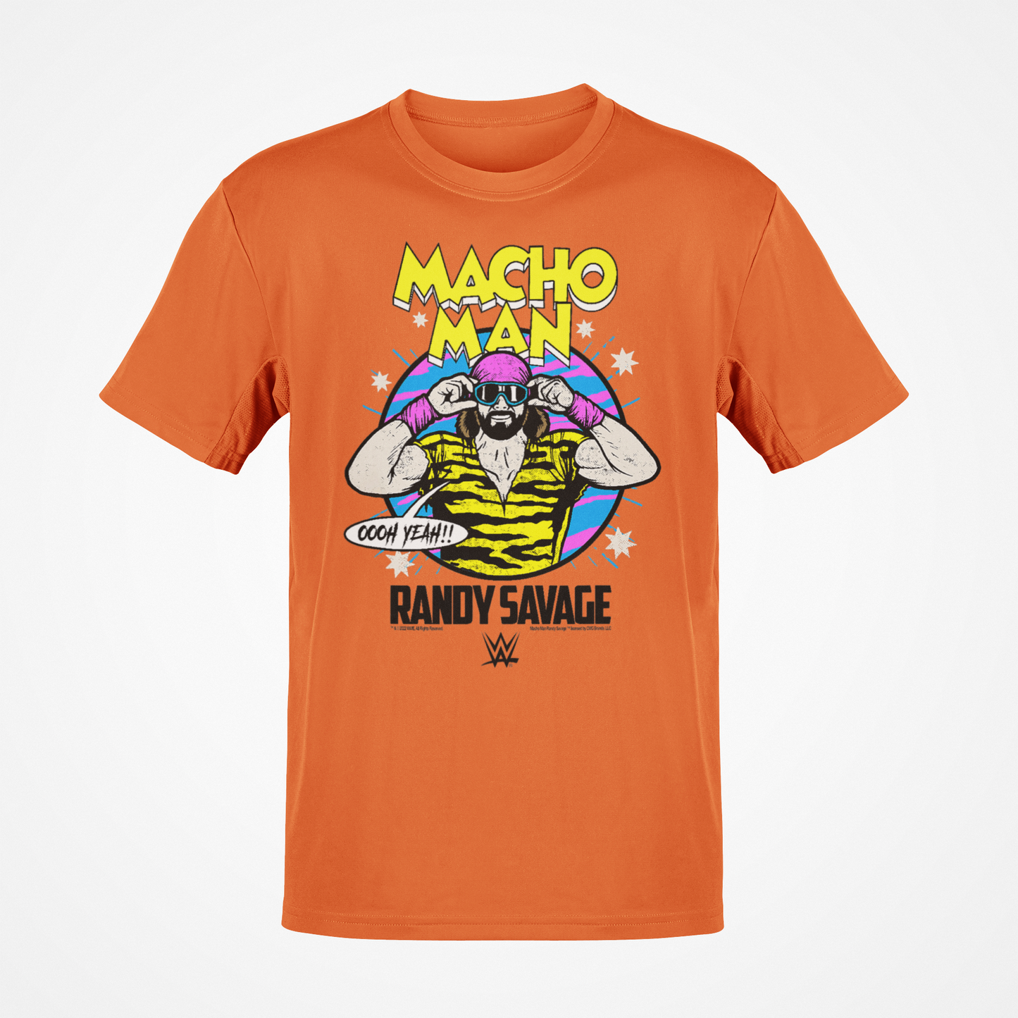 Macho Man Randy Savage OOOH YEAH!! Orange Comic T-Shirt