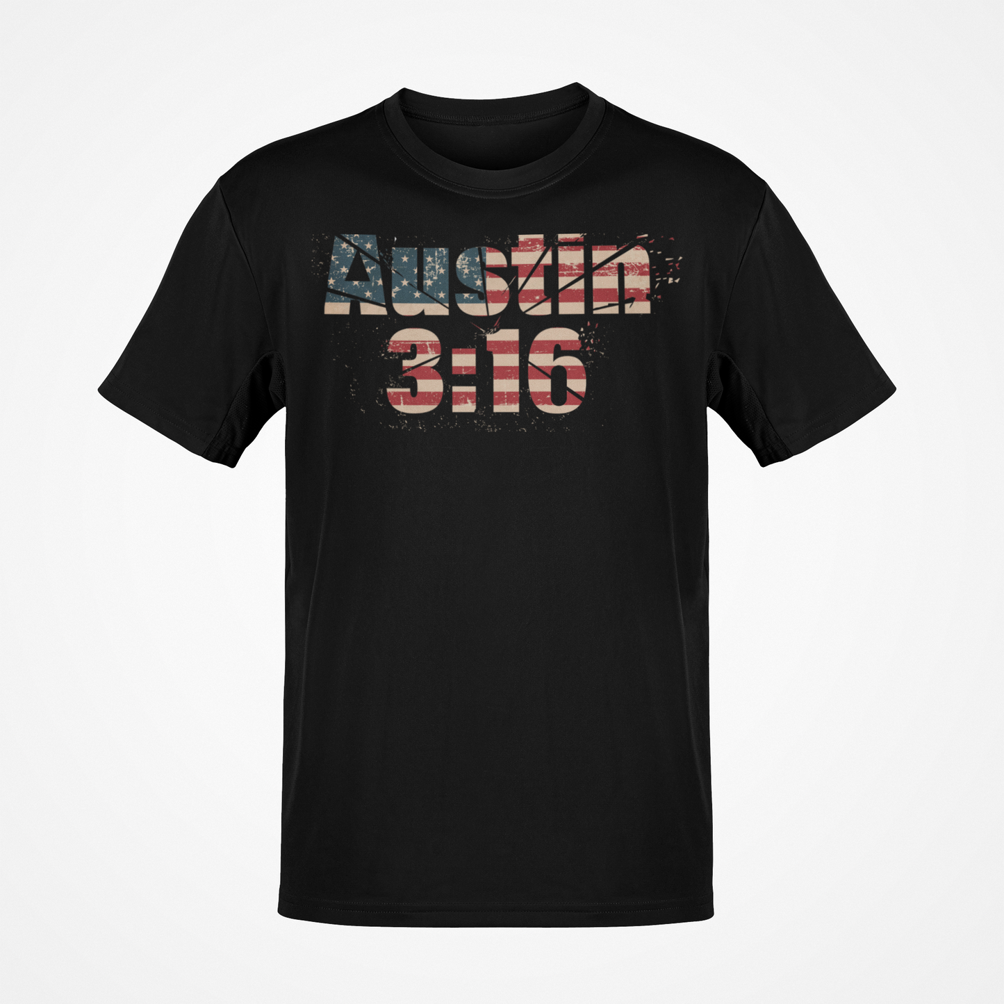 Stone Cold Steve Austin 3:16 USA Black T-shirt