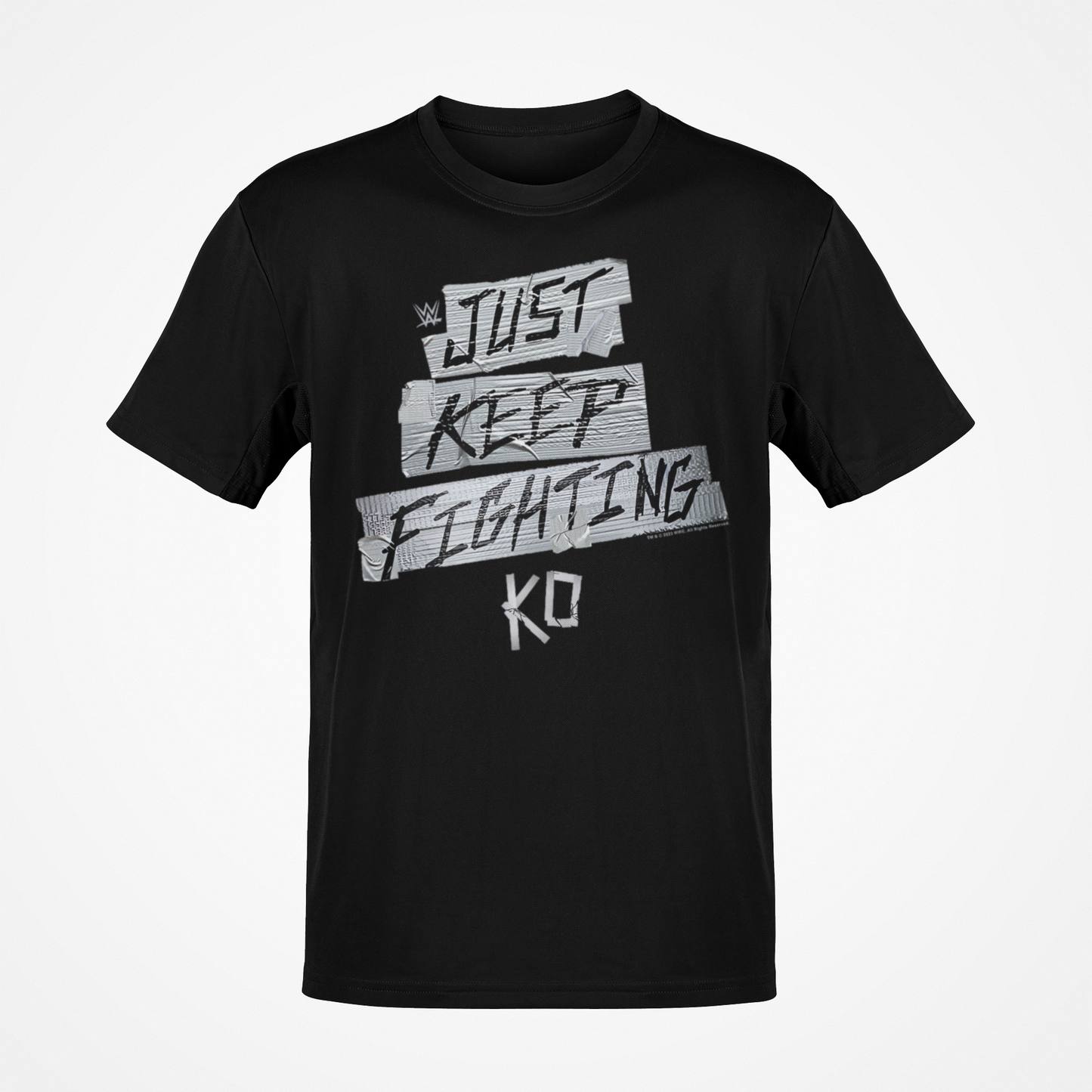 Kevin Owens Just Keep Fighting Duct Tape Black T-shirt