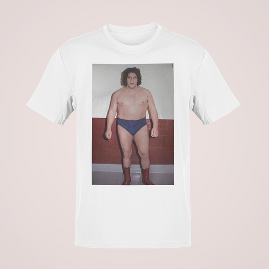 Andre the Giant Full Color Lightweight White T-shirt