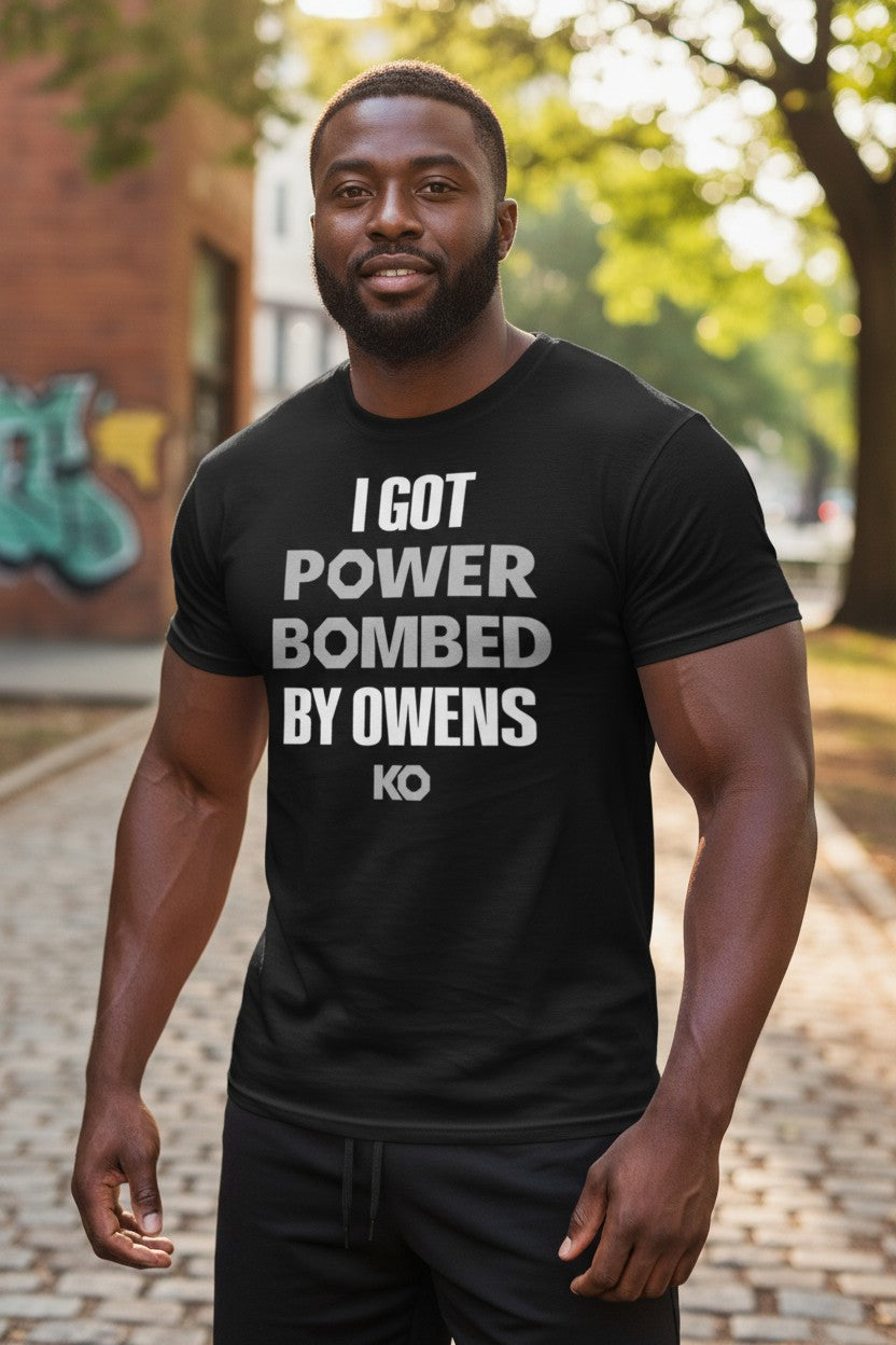 Kevin Owens I Got Power Bombed Mens Black T-shirt