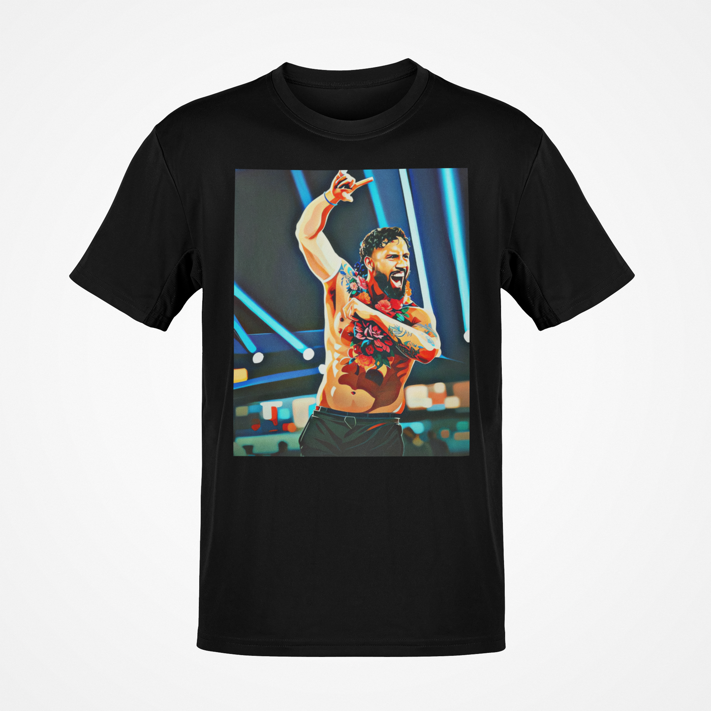 Jimmy Uso Spotlight Poster Print Black T-shirt