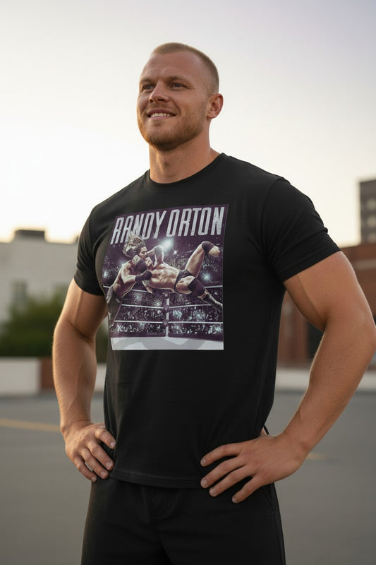Randy Orton Super RKO vs Seth Rollins Black T-shirt