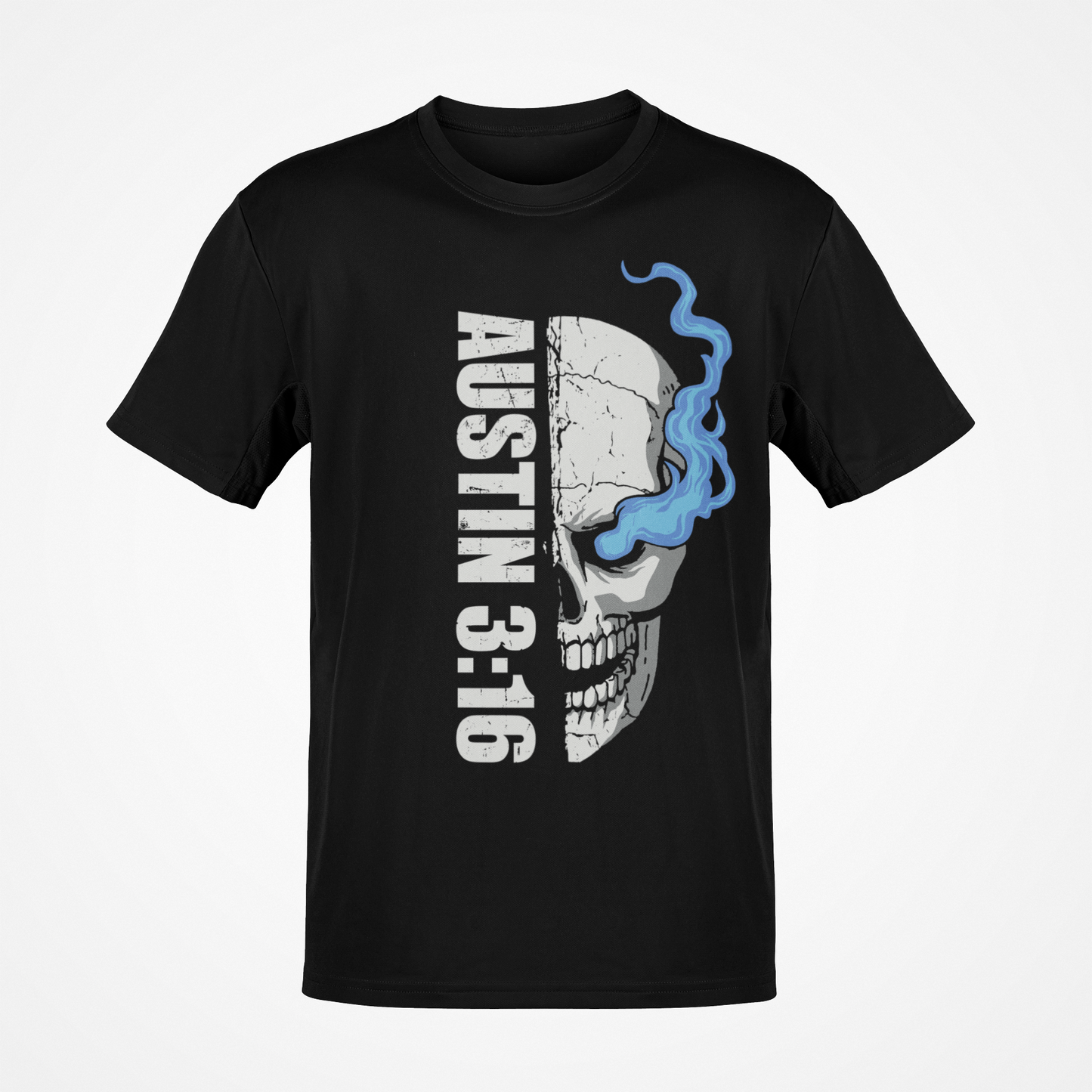 Stone Cold Steve Austin 3:16 Half Smoking Skull T-shirt