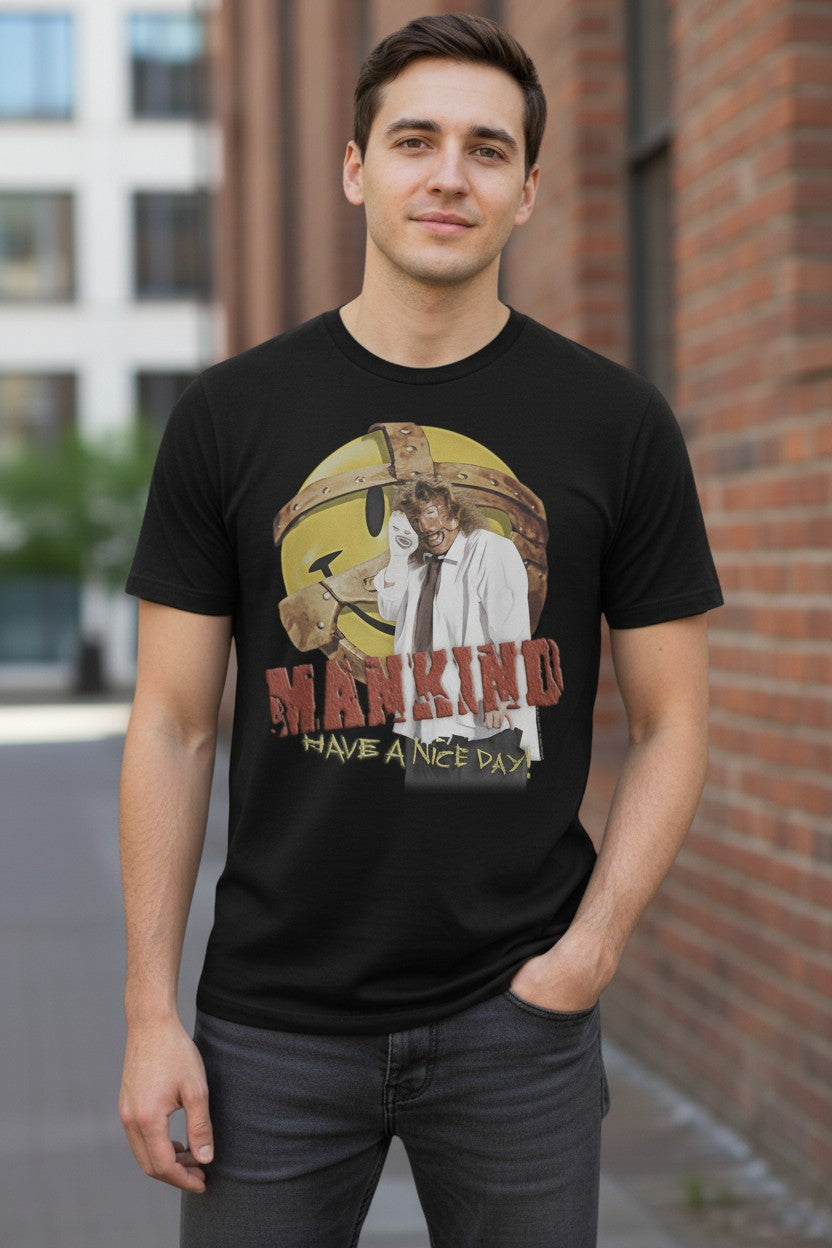 Mankind Have A Nice Day Mr Socko T-shirt