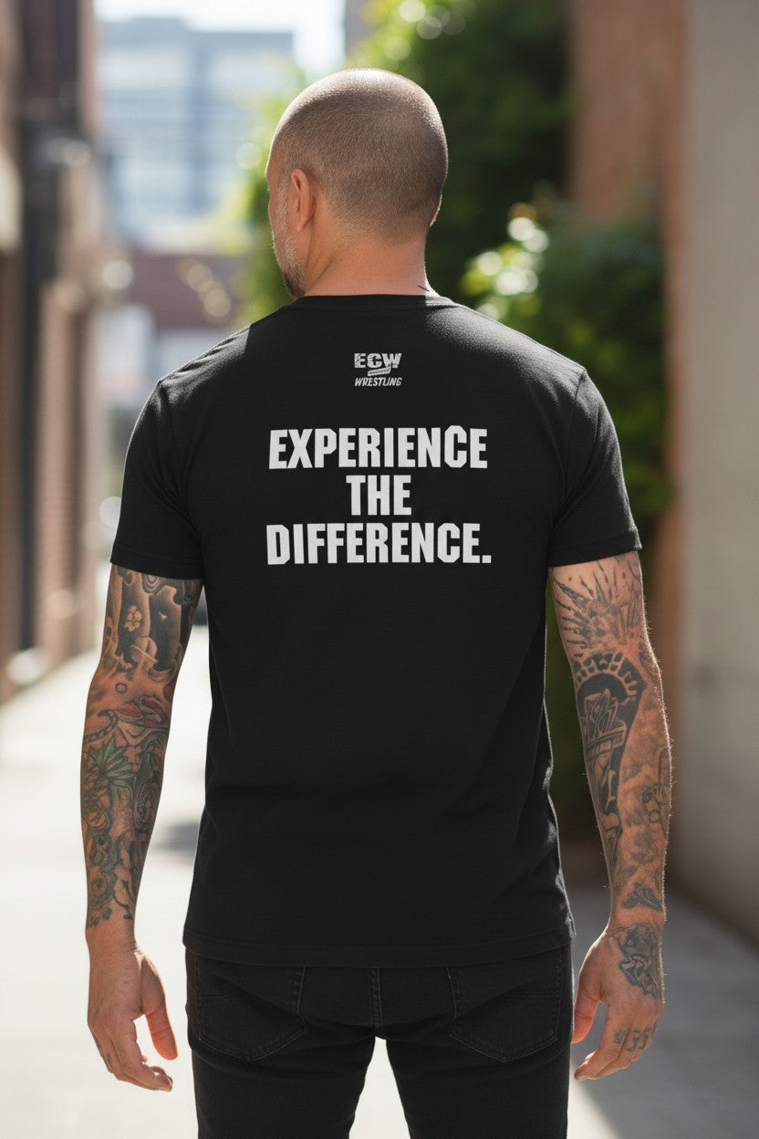 ECW Experience the Difference Extreme Championship Wrestling T-shirt