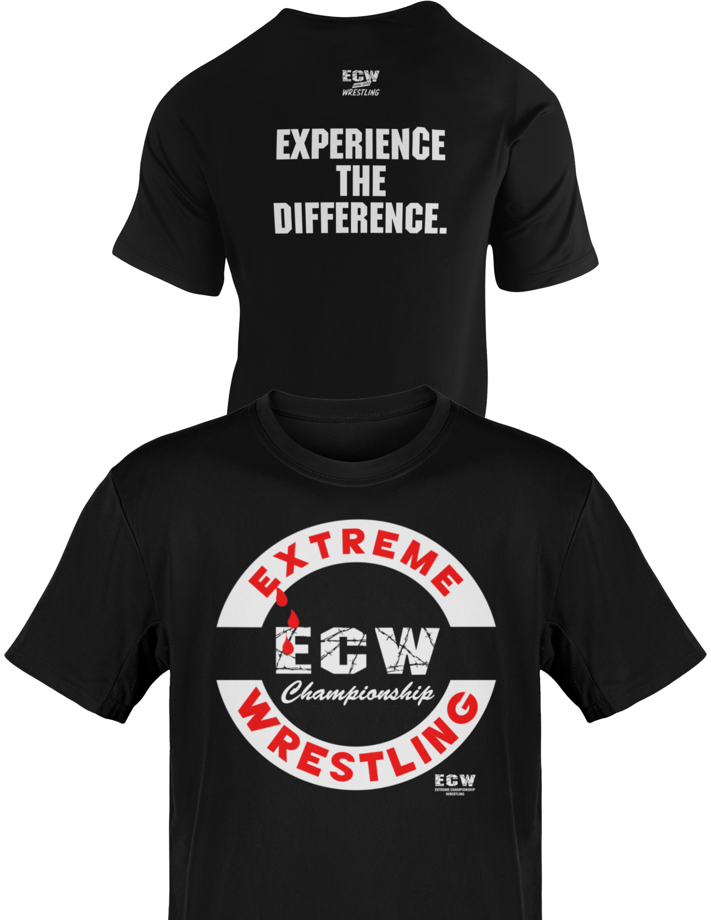 ECW Experience the Difference Extreme Championship Wrestling T-shirt