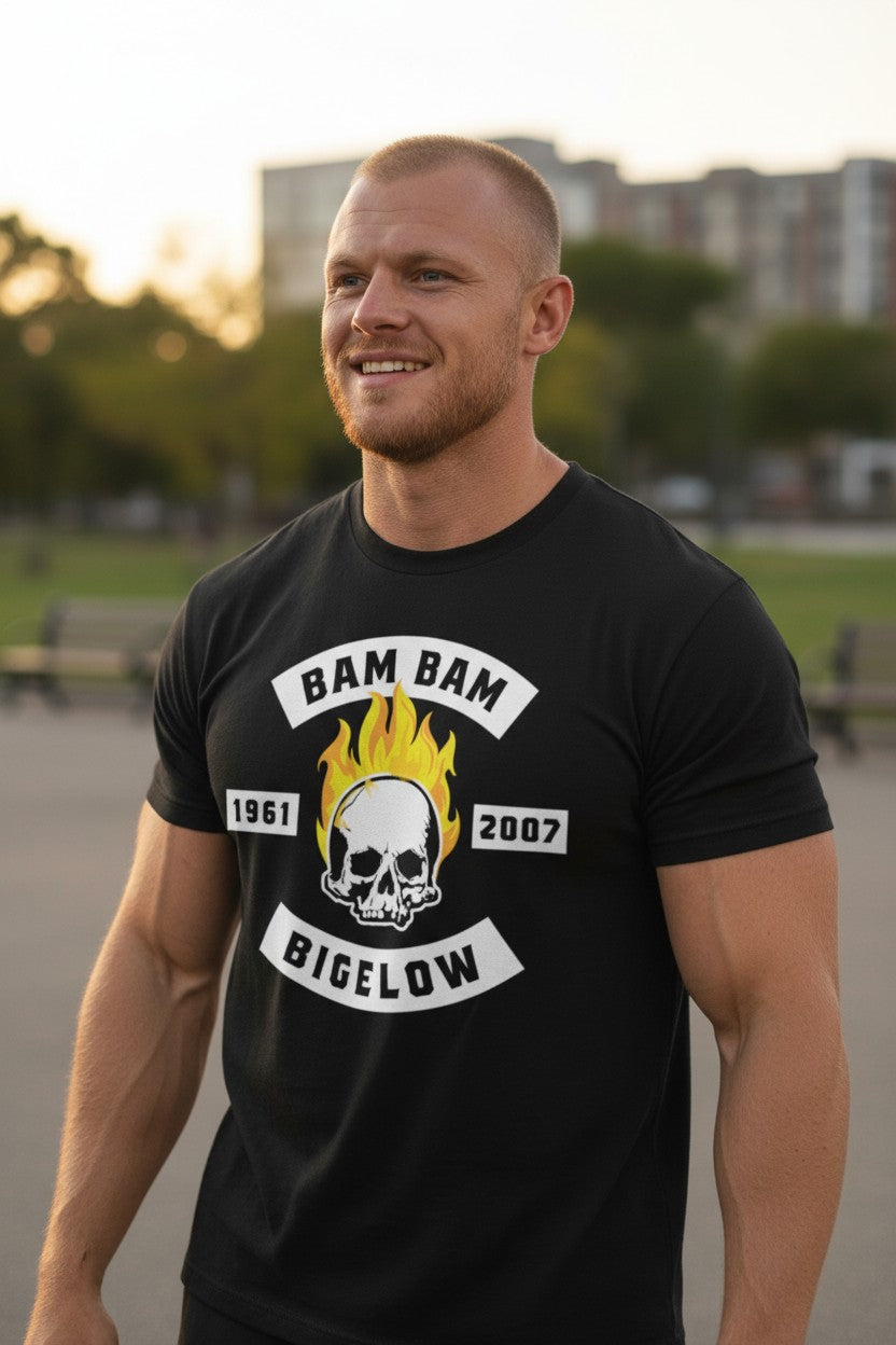 Bam Bam Bigelow 1961-2007 Tribute T-shirt