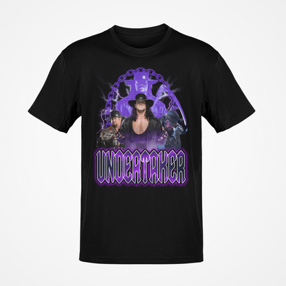 Undertaker Legendary Purple Mens Black T-shirt