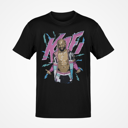 Kofi Kingston Lightning Black T-shirt
