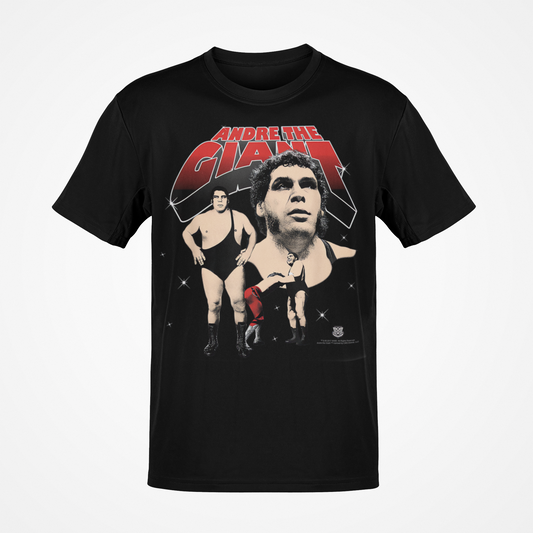 Andre The Giant Collage Black T-shirt