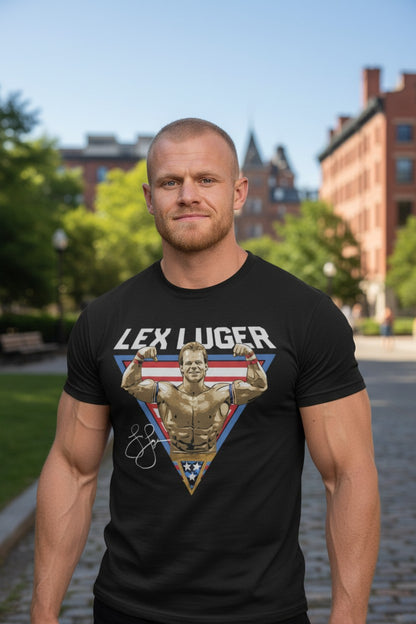 Lex Luger Triangle Flex Black T-shirt
