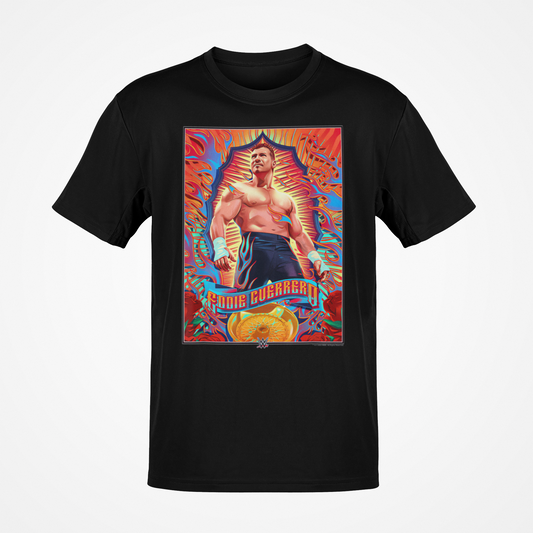 Eddie Guerrero Cartoon Poster Black T-shirt