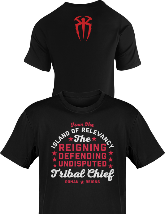 Roman Reigns Undisputed Tribal Chief Mens Black T-shirt