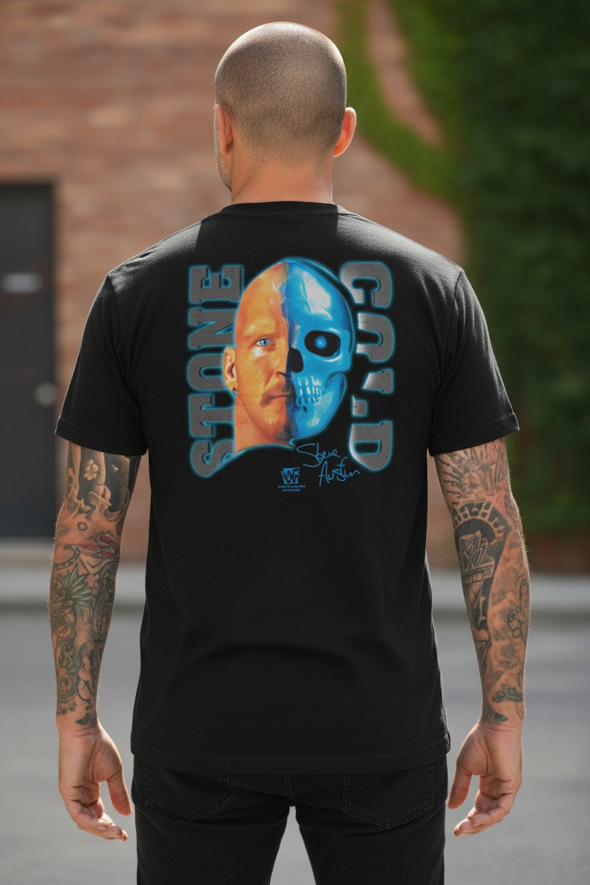 Stone Cold Steve Austin Other Side Skull Face T-shirt