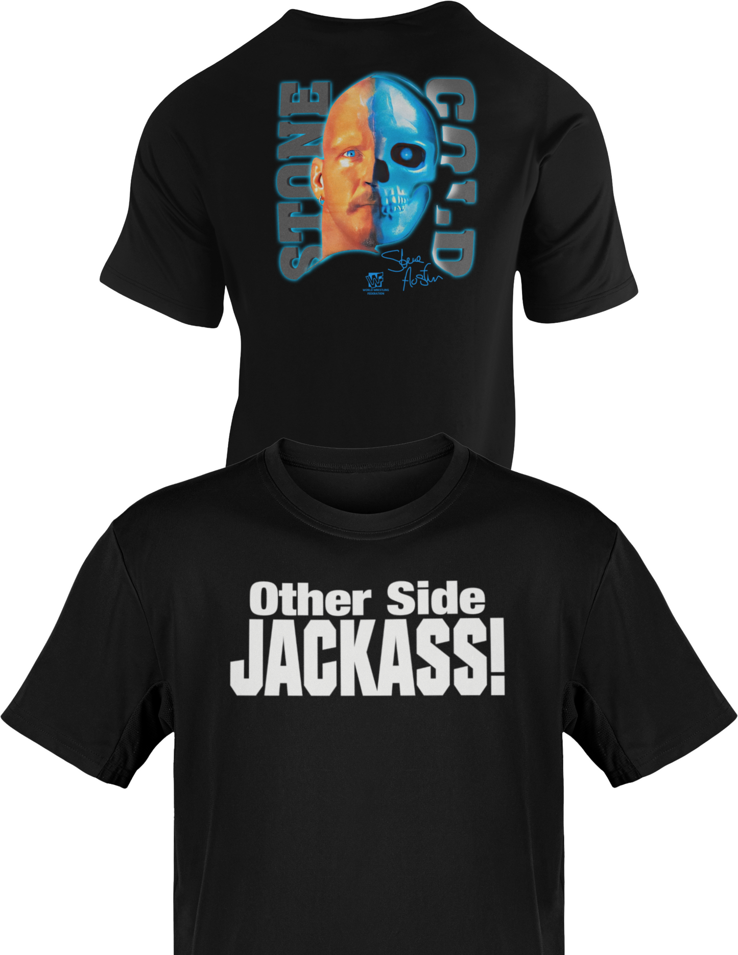 Stone Cold Steve Austin Other Side Skull Face T-shirt