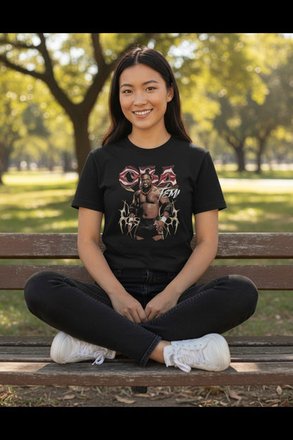 Oba Femi Pose Black T-shirt