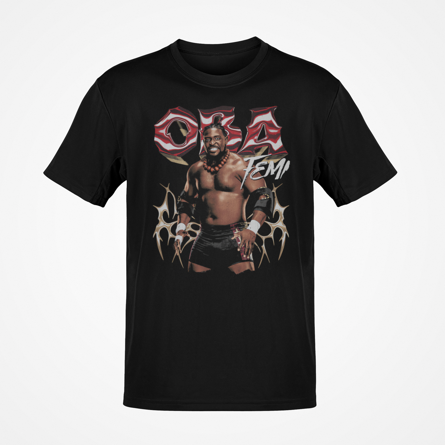 Oba Femi Pose Black T-shirt
